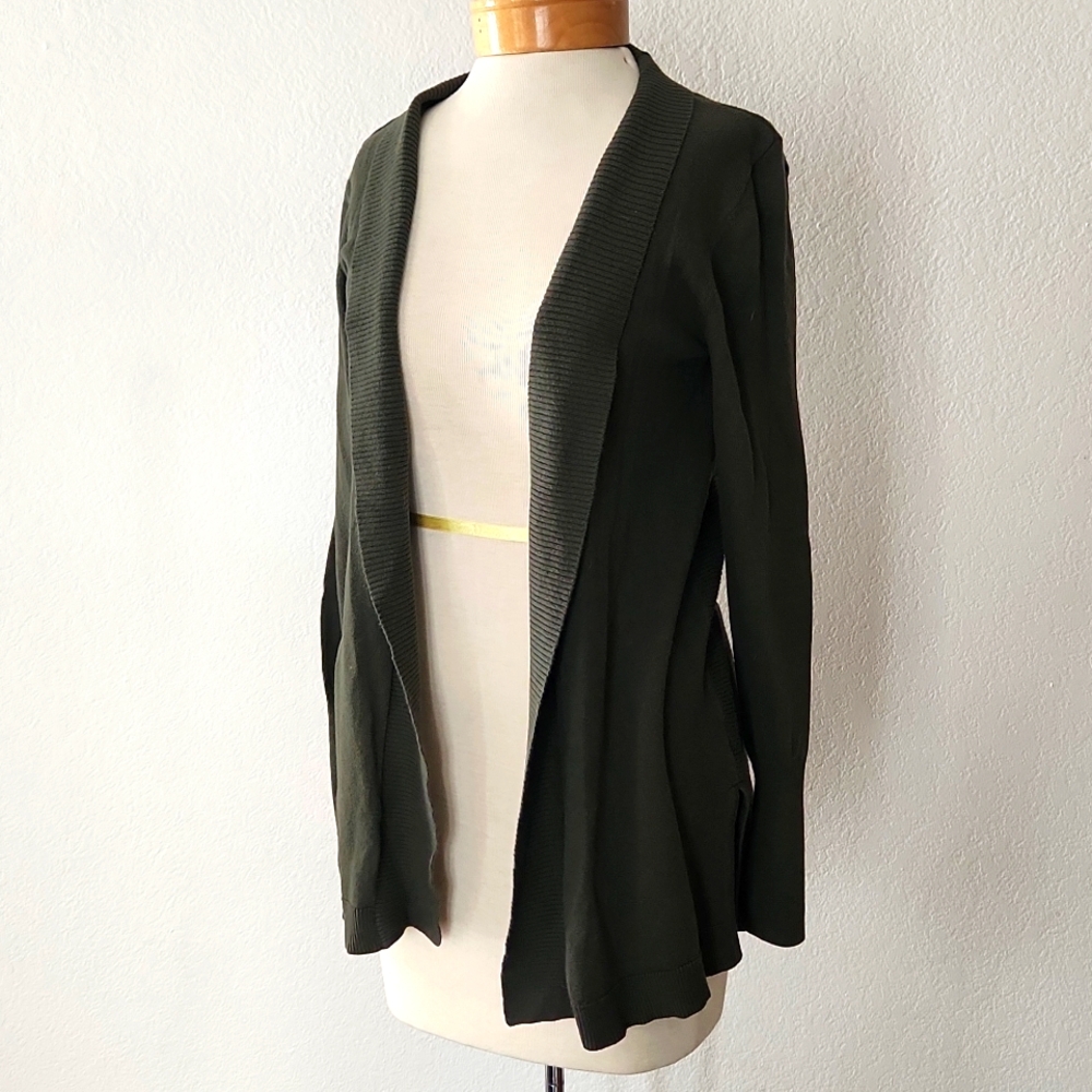 Worthington Hunter Green Cardigan Sweater Womens Medium